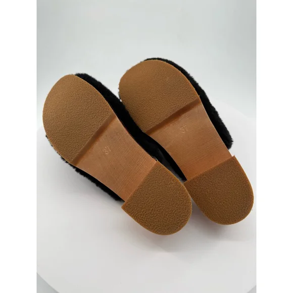 Swedish Hasbeens Fluff Genuine Shearling Clog Size 7US/37EU New without Box - Picture 12 of 14
